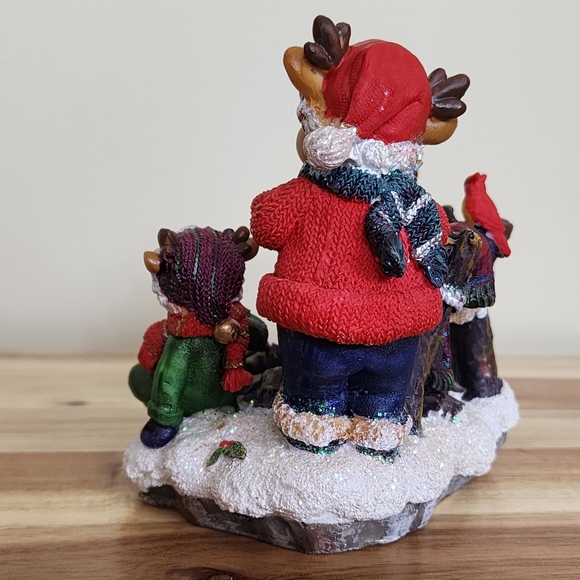 Festive Reindeer Christmas Candle Holder - Picture 7 of 15